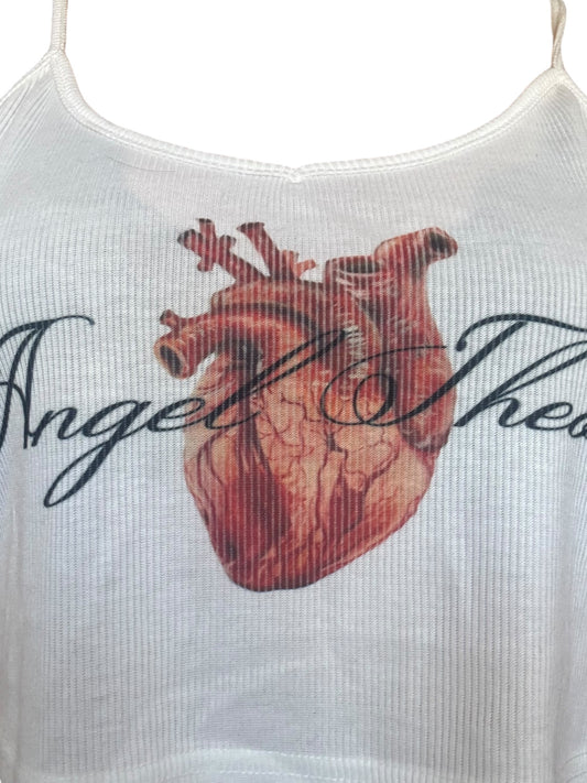 Angel's Bleeding Heart Cropped Tank - 2X