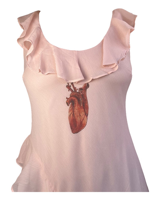 Angel's Bleeding Heart Pink Formal Dress - 1X/2X