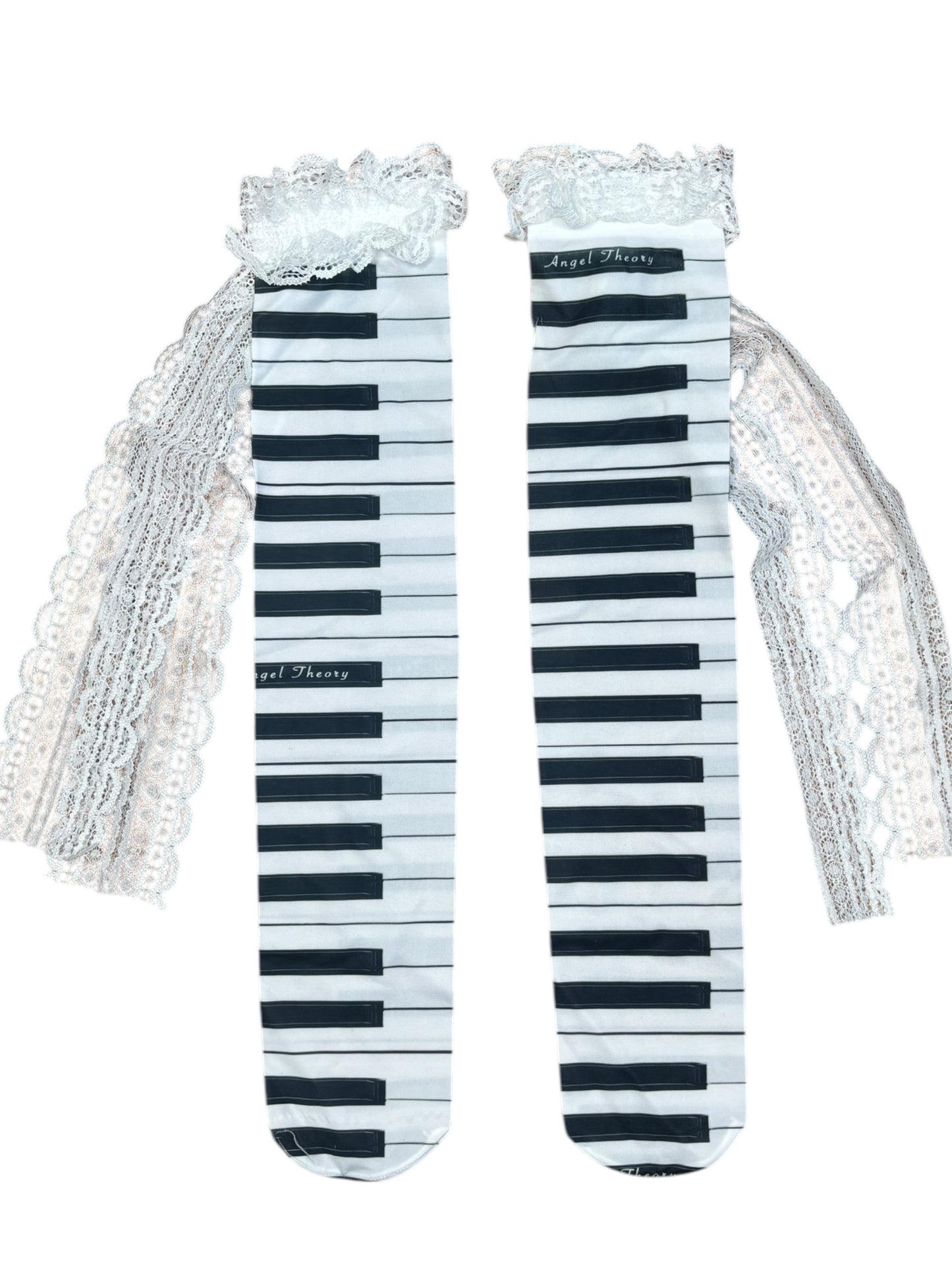 Piano Keys Frilly Socks