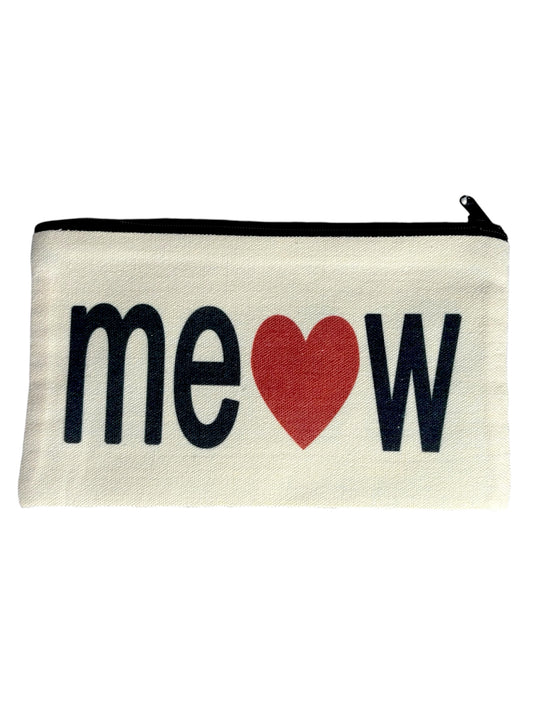 Meow Zipper Pouch