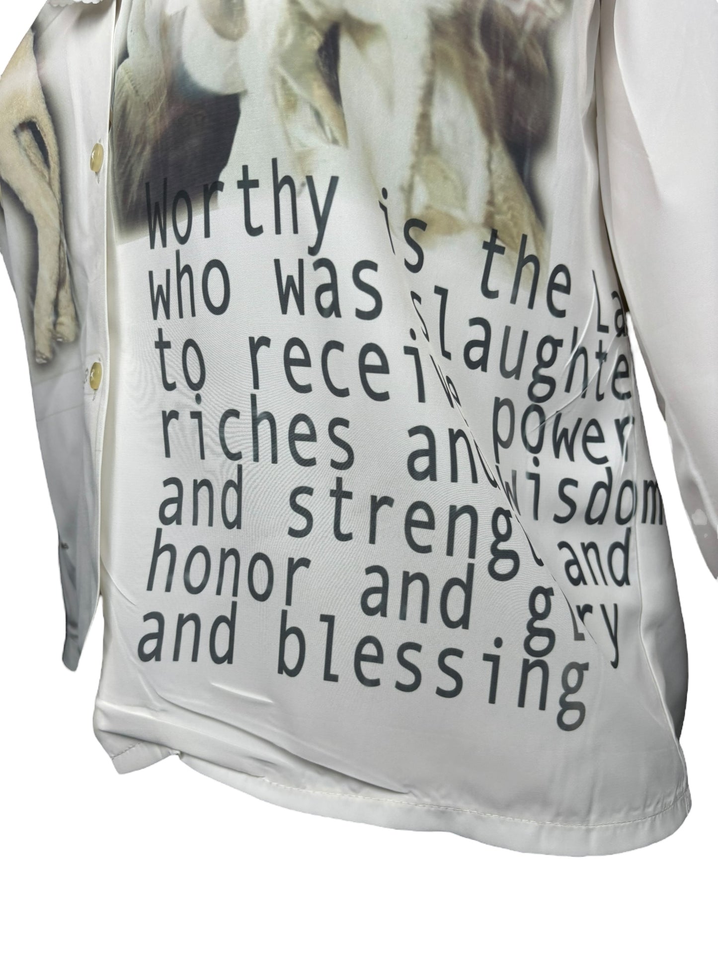 Worthy is the Lamb Academic Ruffle Blouse - L/XL