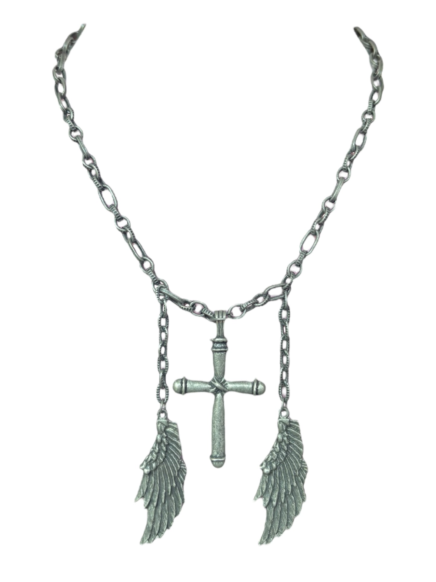 Fallen Angel Pewter Necklace