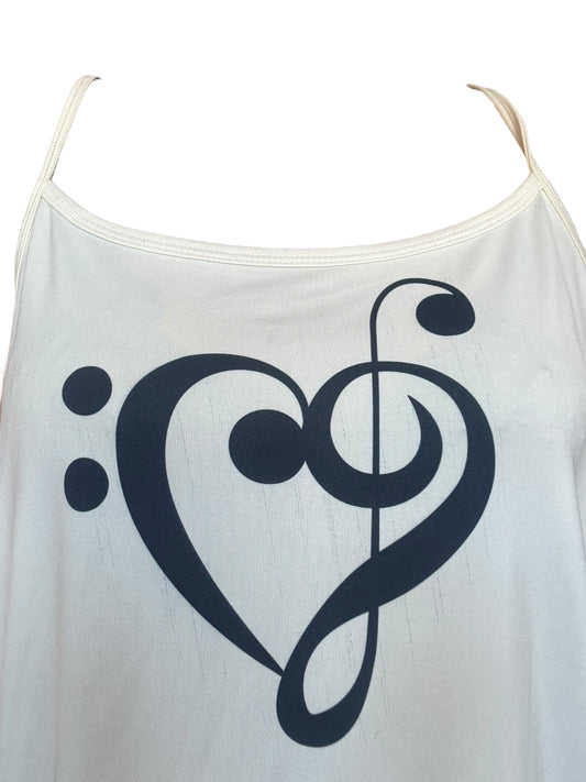 Music=Life Cream Tank - 3X/4X