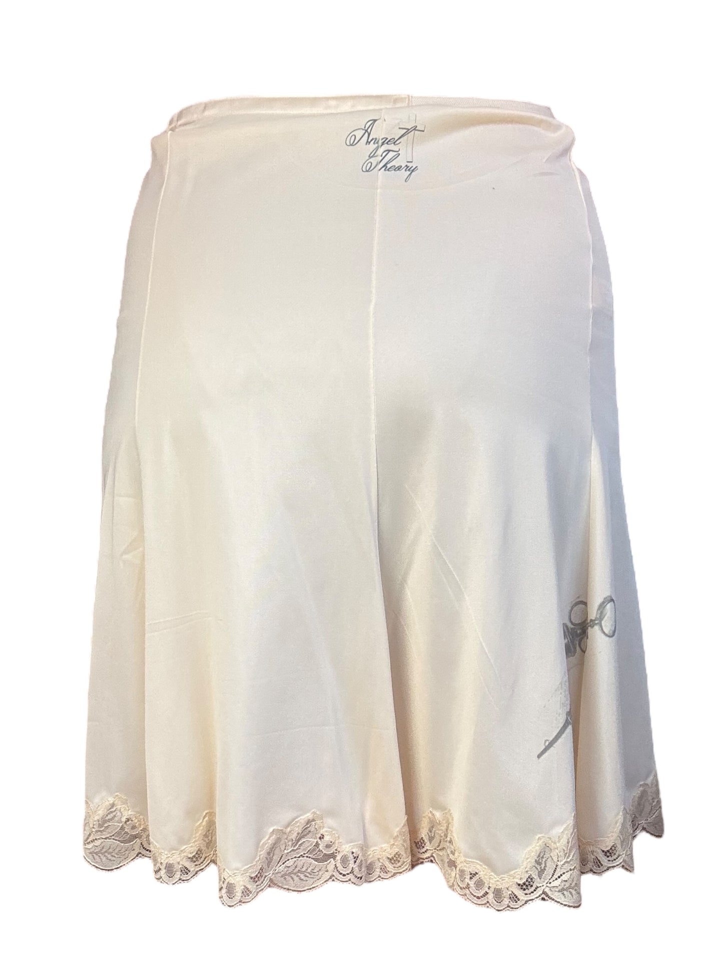 It Could Have Been A Dream Peach Slip Skirt - L