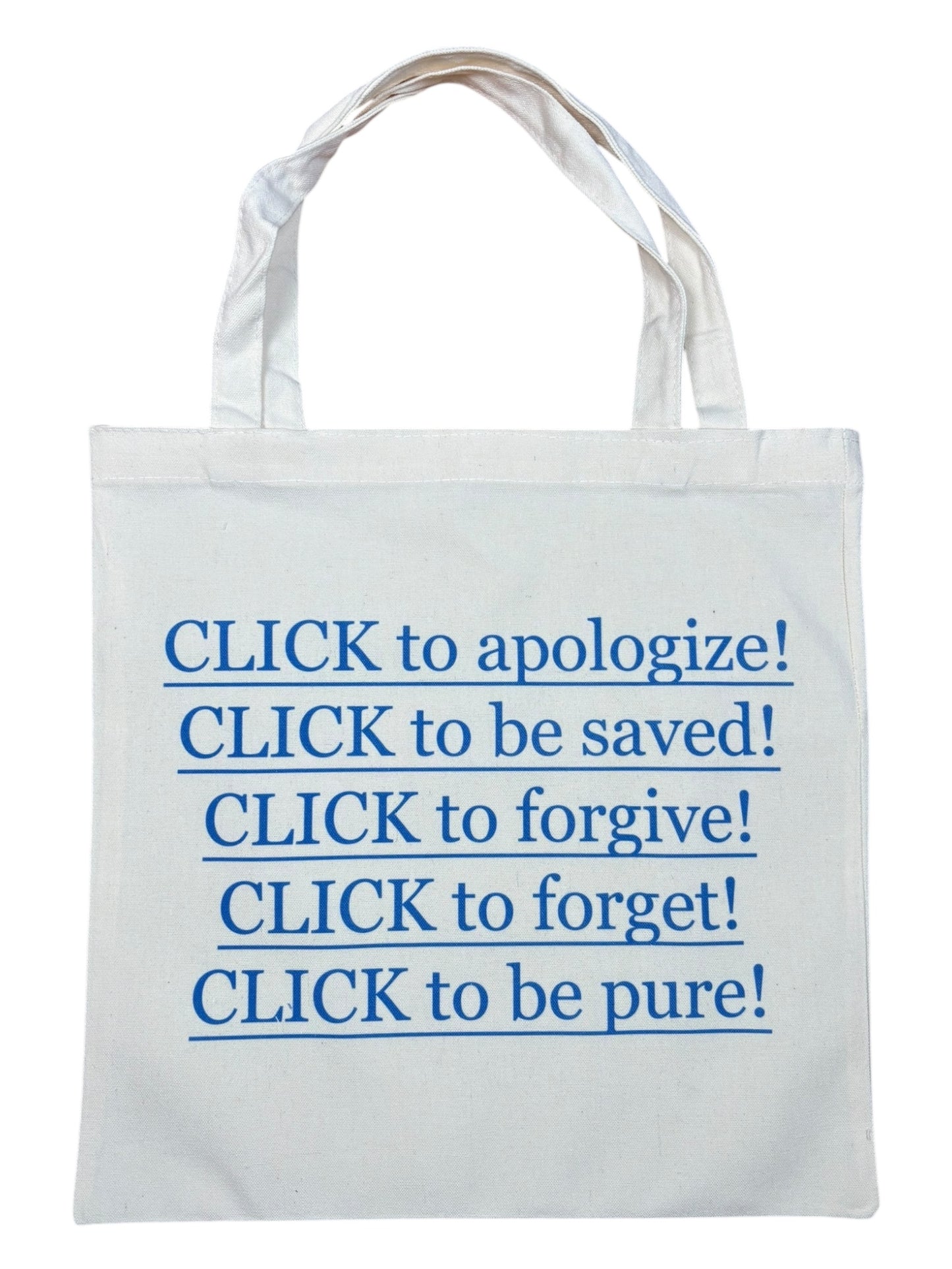 Click to Forgive Tote Bag