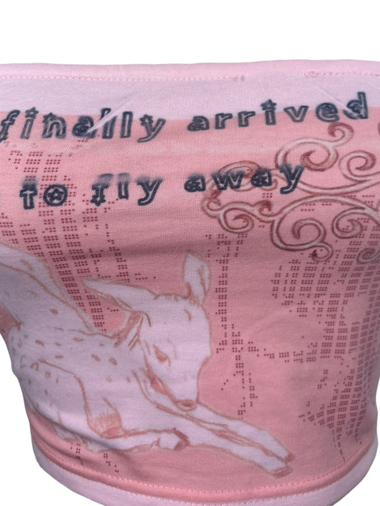 Fly Away Pink Tube Top - XS/S