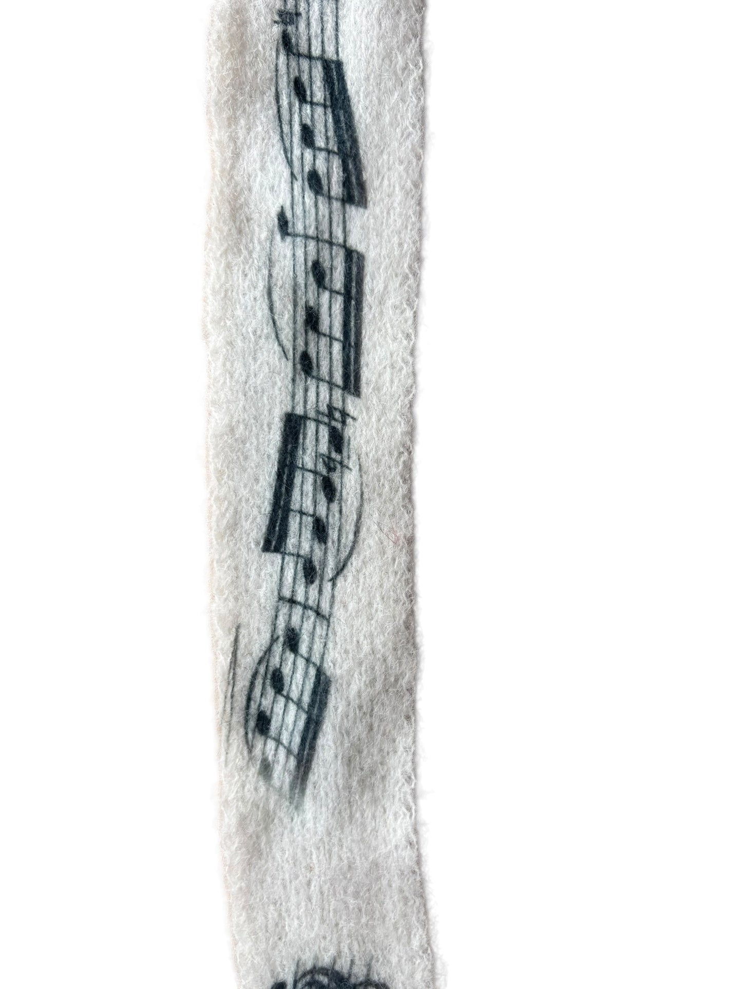 Music Note Skinny Scarf