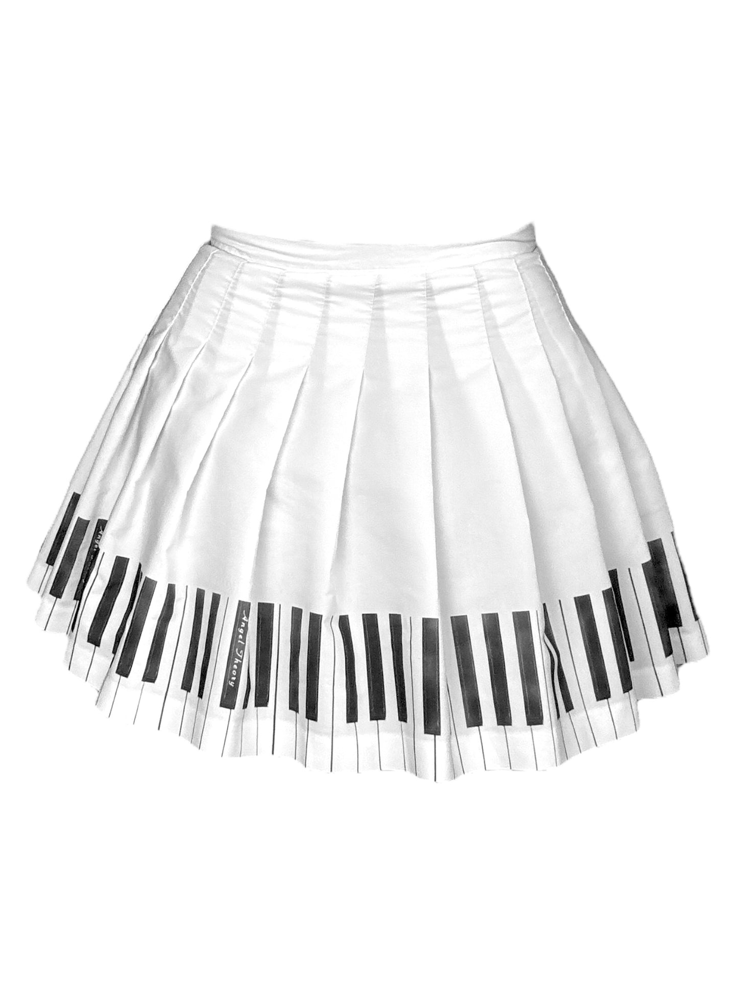 Piano Key Pleated Vintage Skirt - XS