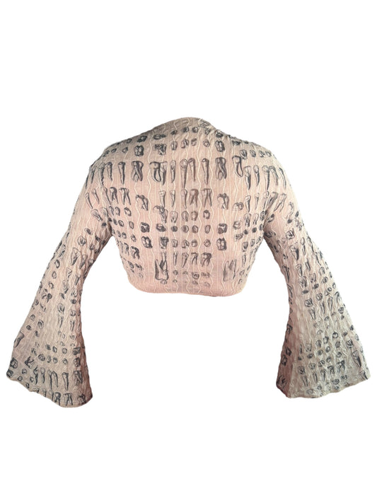 Teething Cream Bolero - 3X/4X