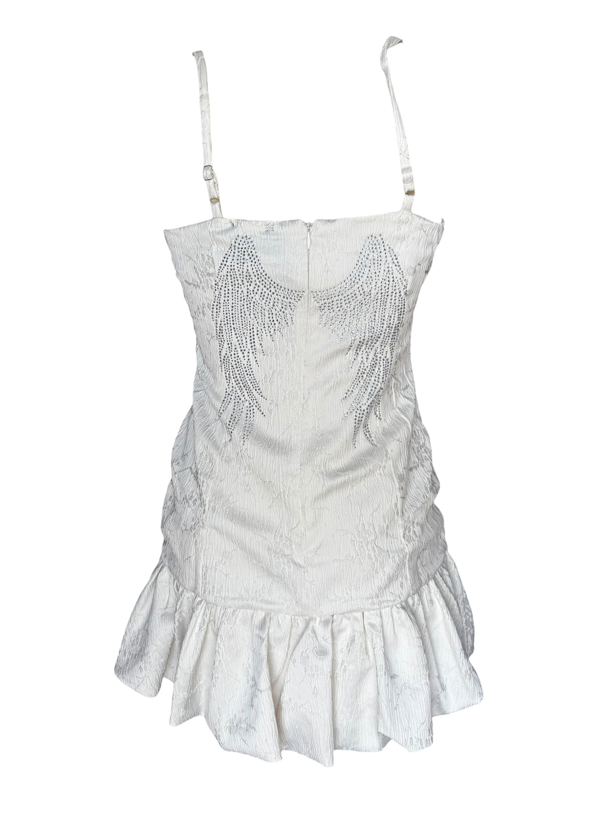 I Wish... Drop Waist Embroidered Dress - S