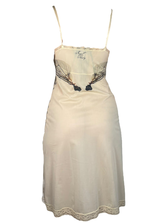 Soul Ties Ivory Slip Dress - L