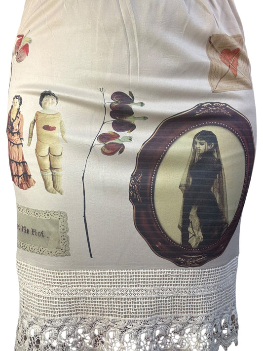 Forget Me Not Crochet Skirt - XL