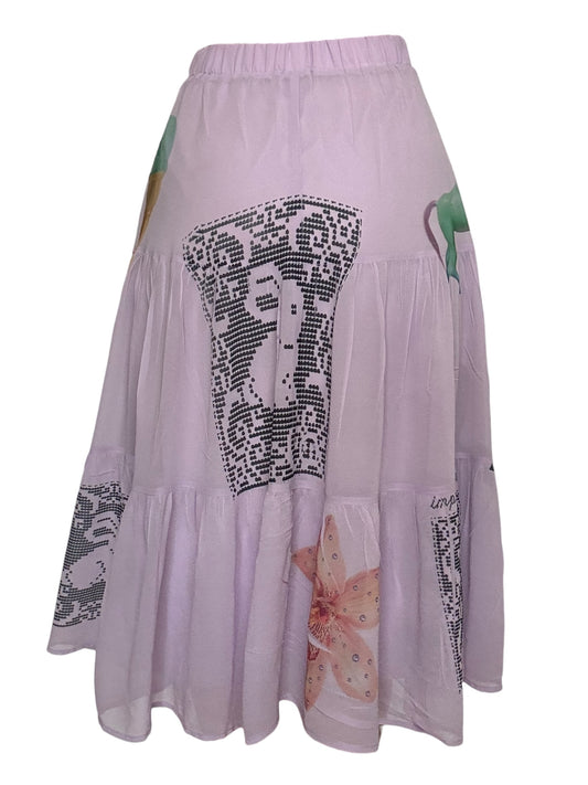 Divine Obsession Lilac Tiered Skirt - S