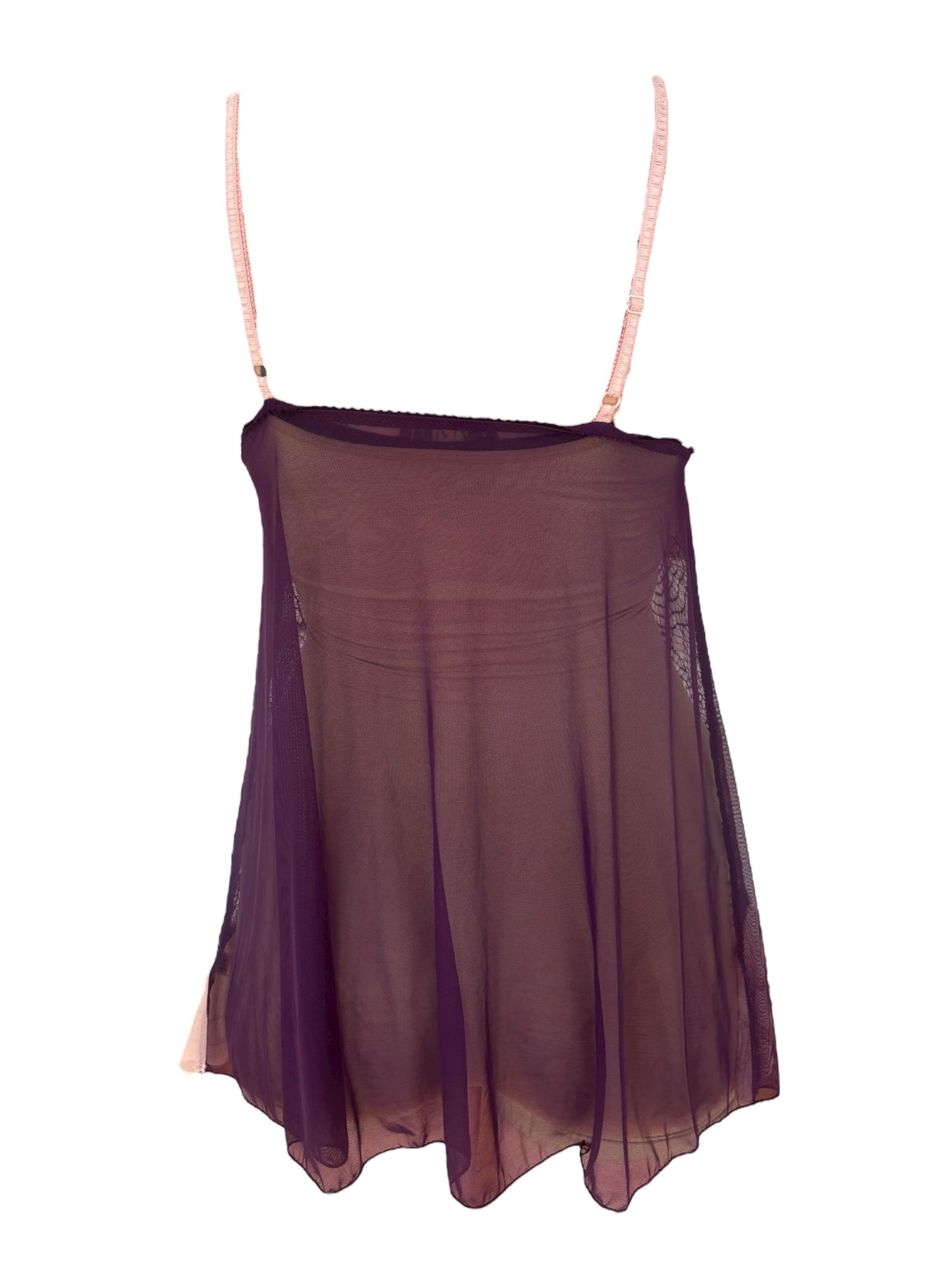 Darling Purple + Pink Babydoll Negligee - M