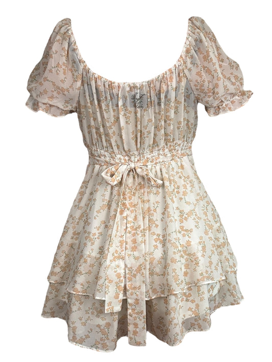 Floral Flutter Bunny Ruffle Dress/Romper - L/XL