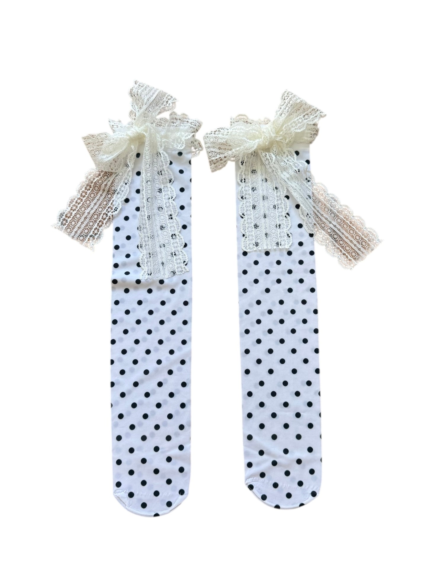 Polka Dot Frilly Stockings