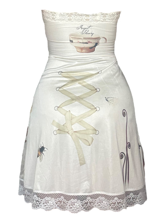 Anhedonia's Garden Strapless Slip Dress - S
