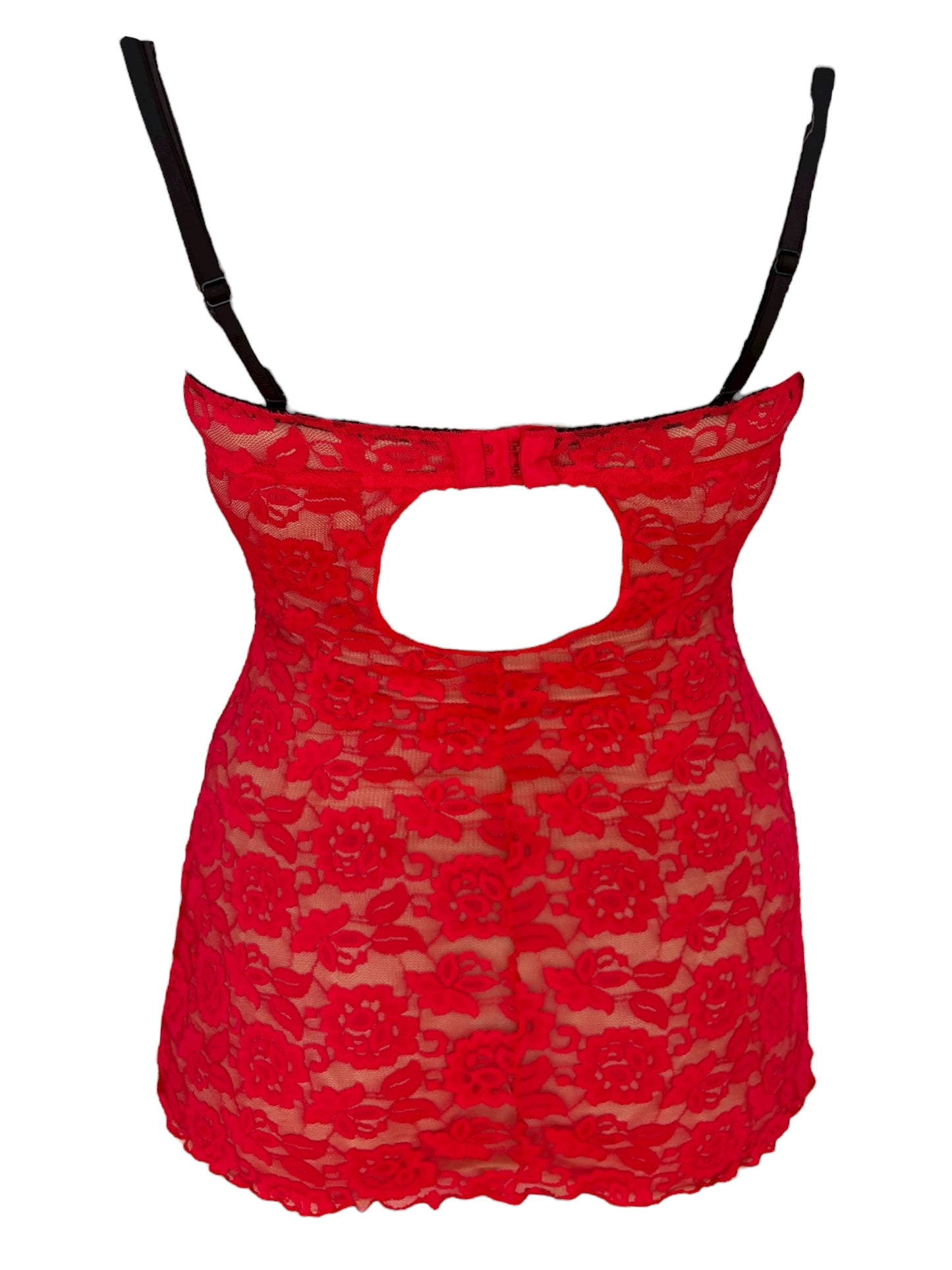 Addiction to Love Red Lace Babydoll Dress - S/M