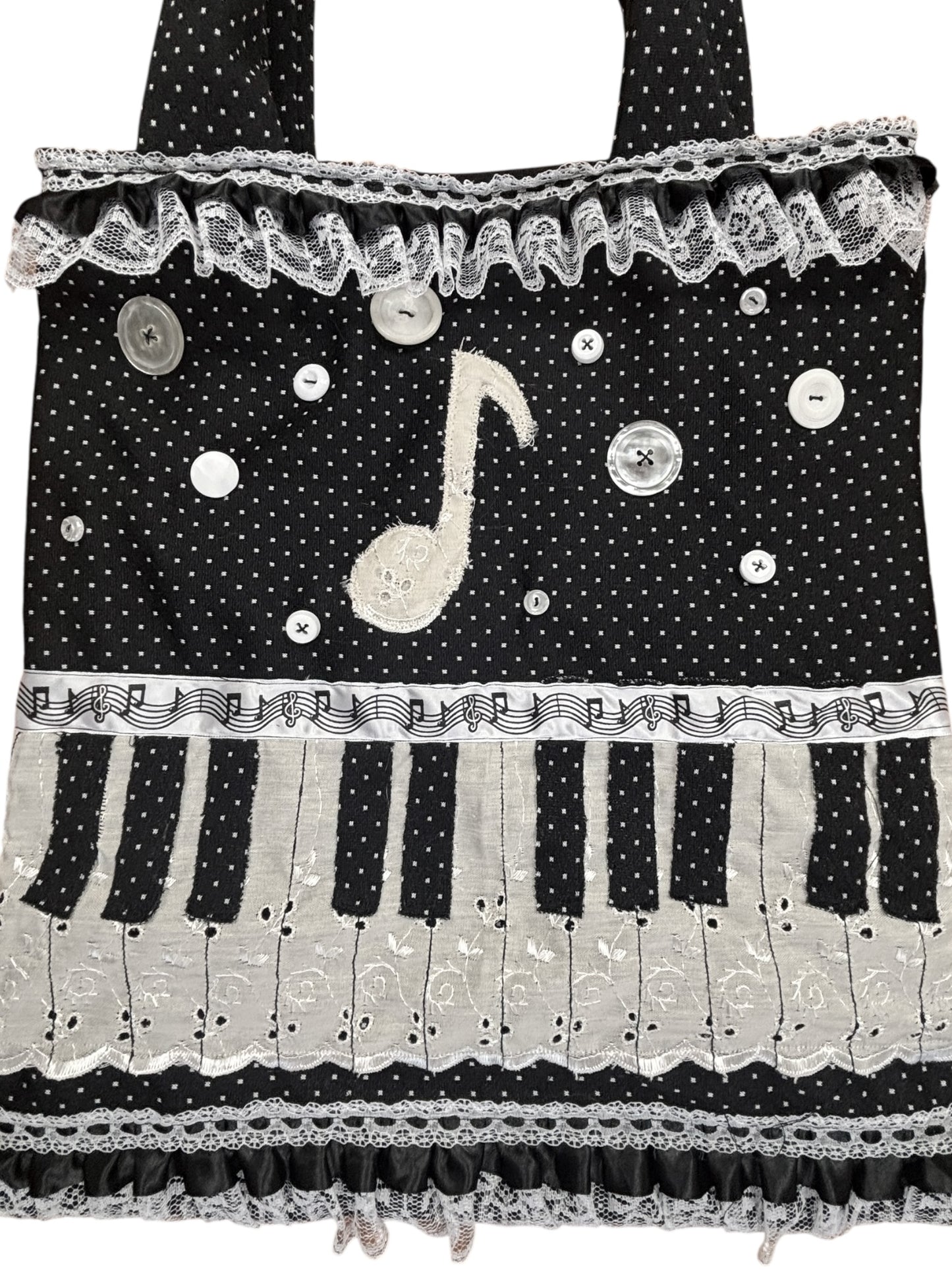 Music=Life Piano Flutter Tote