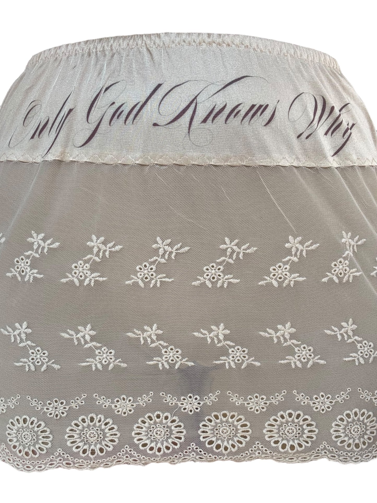 God Only Knows Why Mini Slip Skirt - M/L