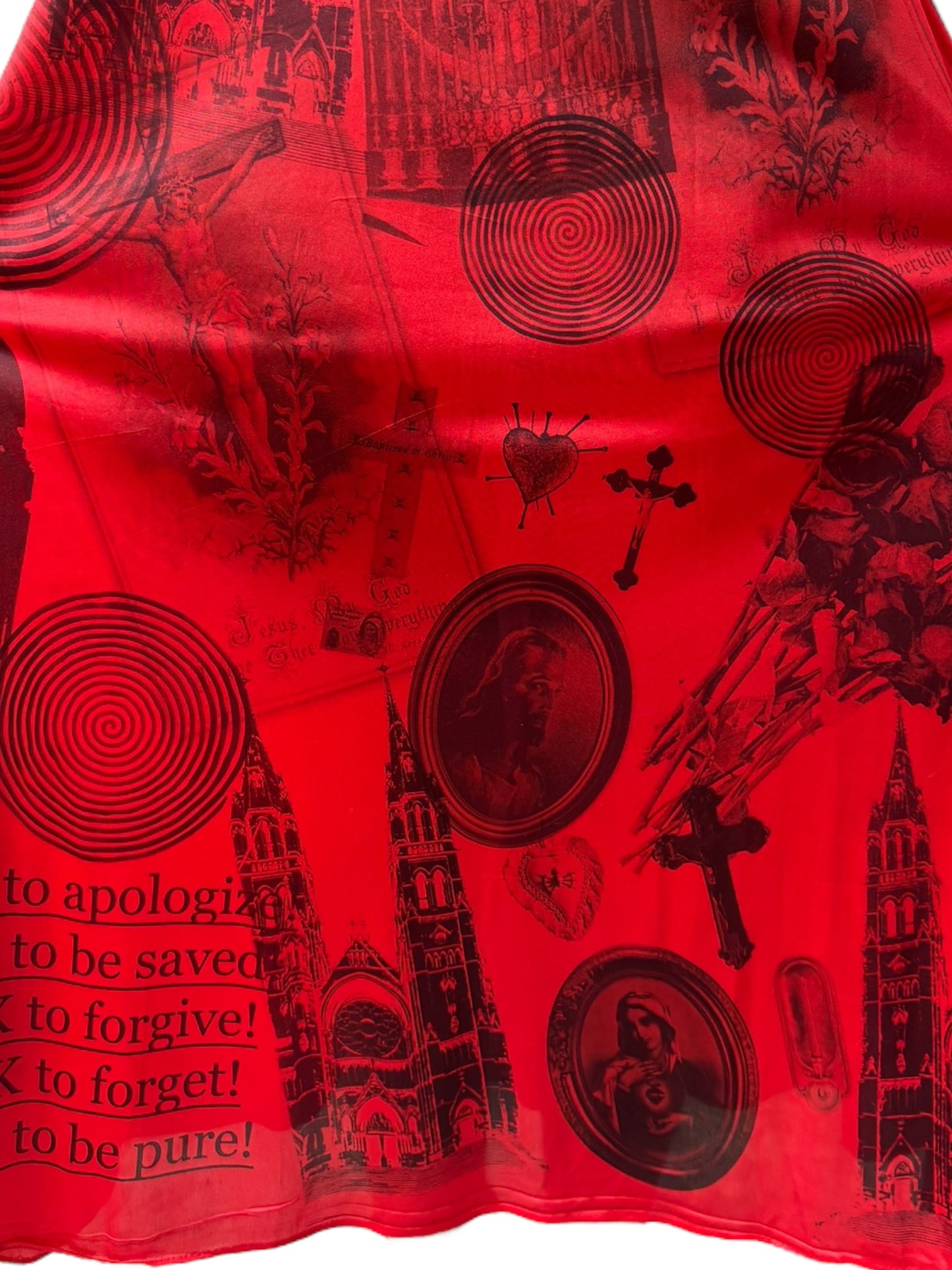 All of Sinners Red Slip Dress - L