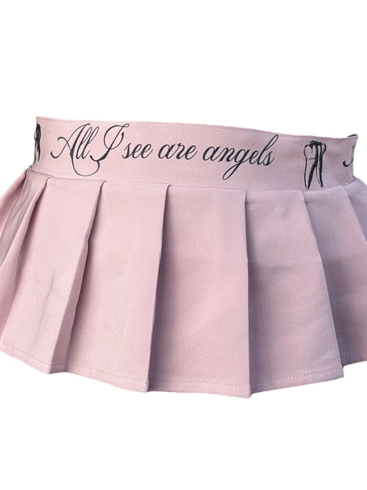 All I See Are Angels Pink Micromini Skirt - S
