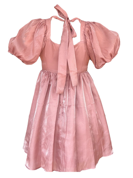 Sacred Heart Mauve Flutter Dress - M