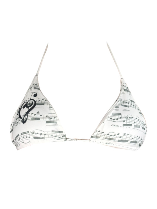 Music=Life White Thong Bikini - S