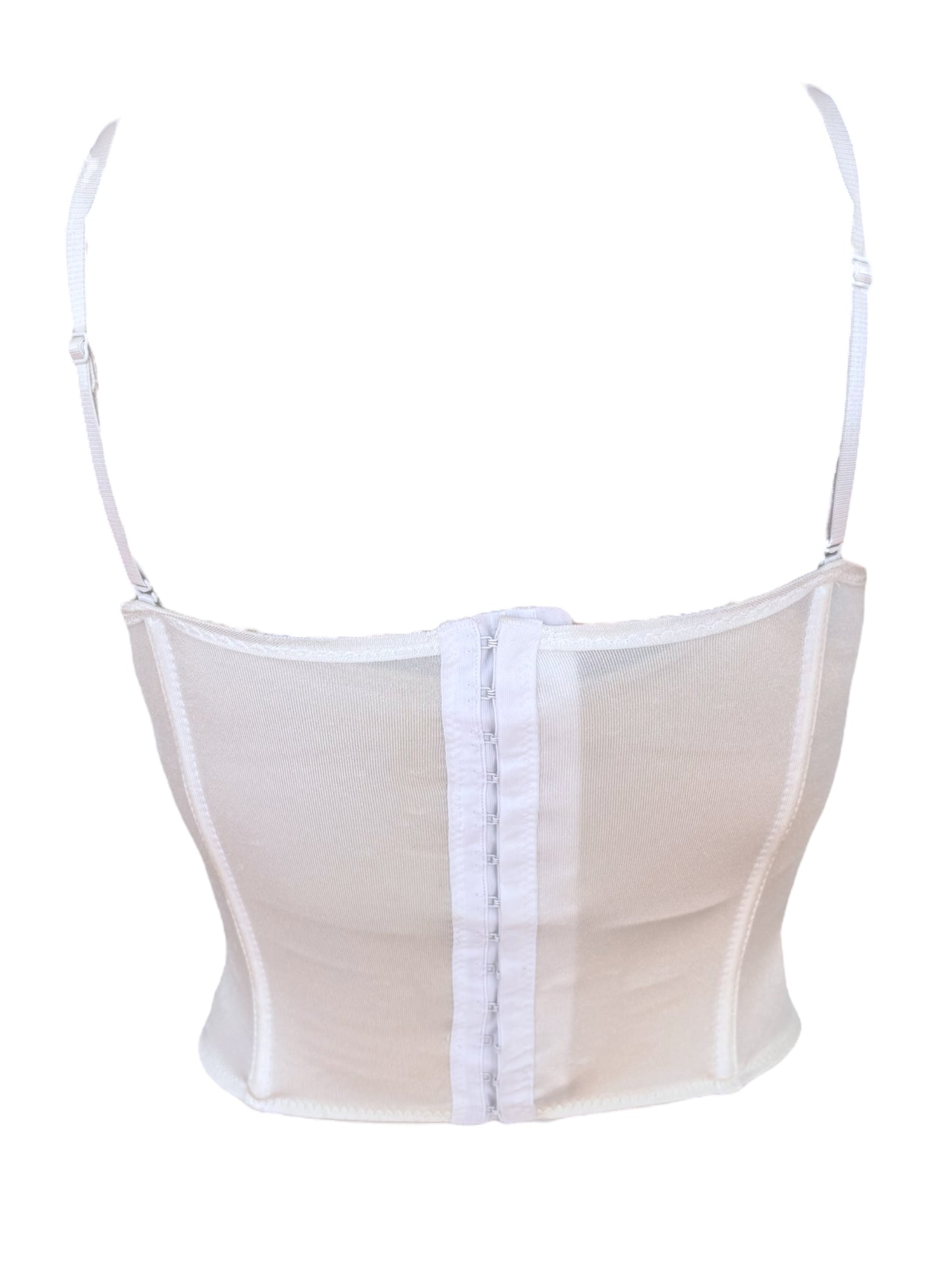Tea Party White Bustier - S/M