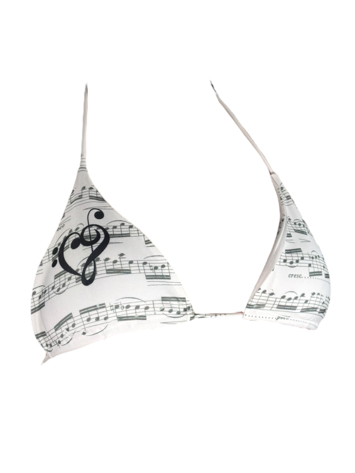 Music=Life White Thong Bikini - S