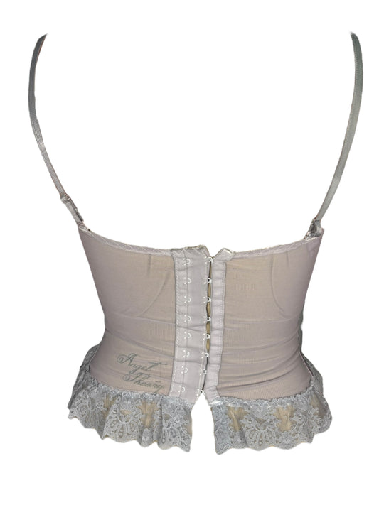 Pooka's Dream Lavender + Grey Corset - XXS