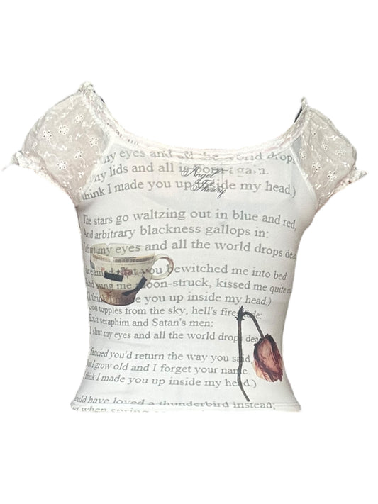 Mad Girl's Love Song Babydoll Top