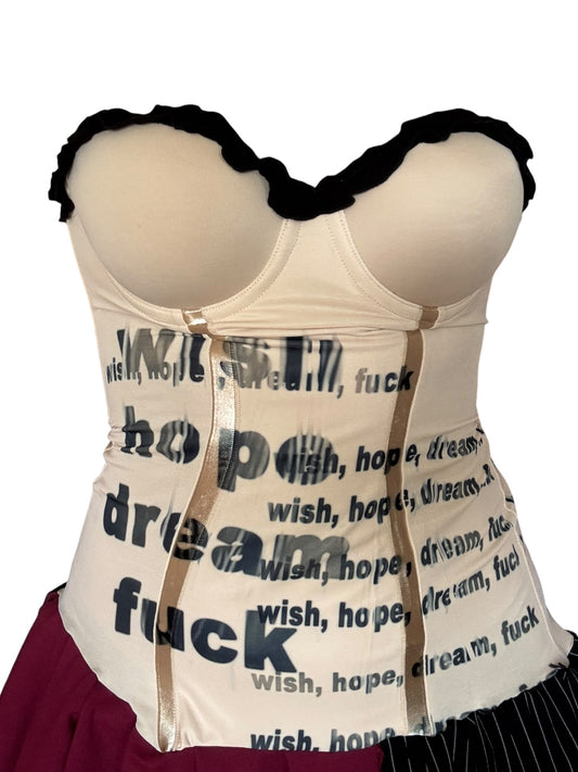 Wish, Hope, Dream, Fuck Drop Waist Mini Dress - M/L