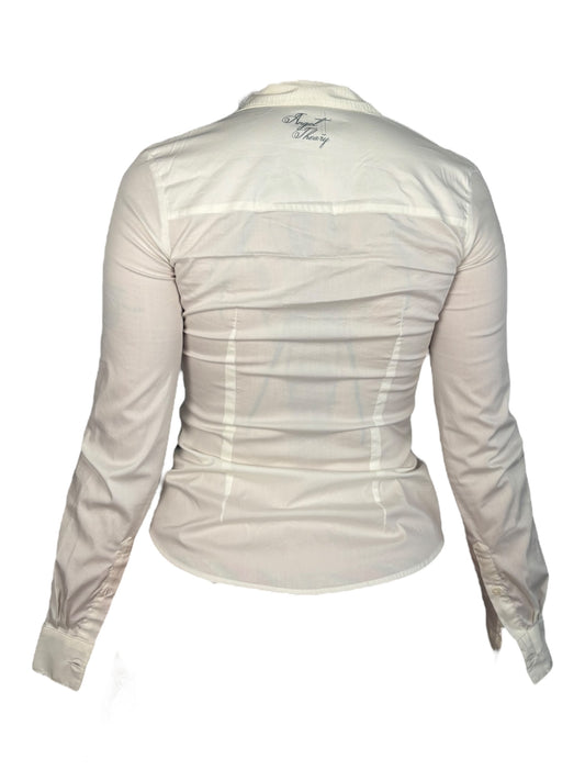 Violent Desires White Button Up - XS/S