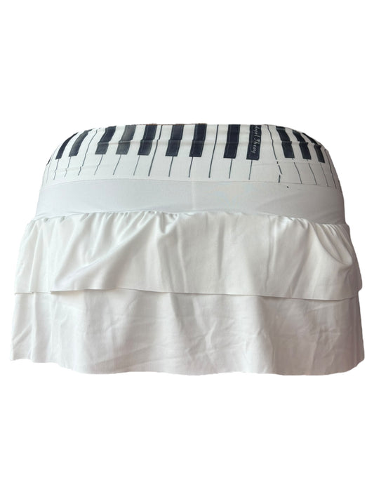 Piano Ruffle Mini Skirt