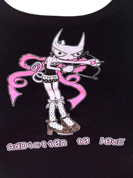 Addiction to Love Black Tee