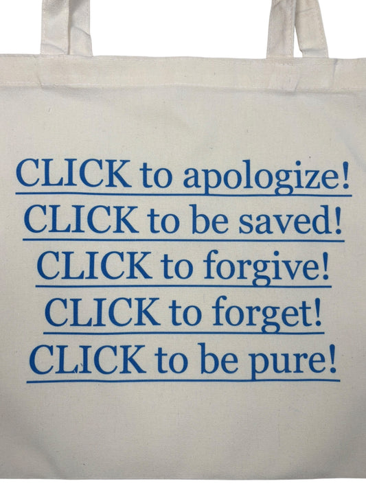 Click to Forgive Tote Bag