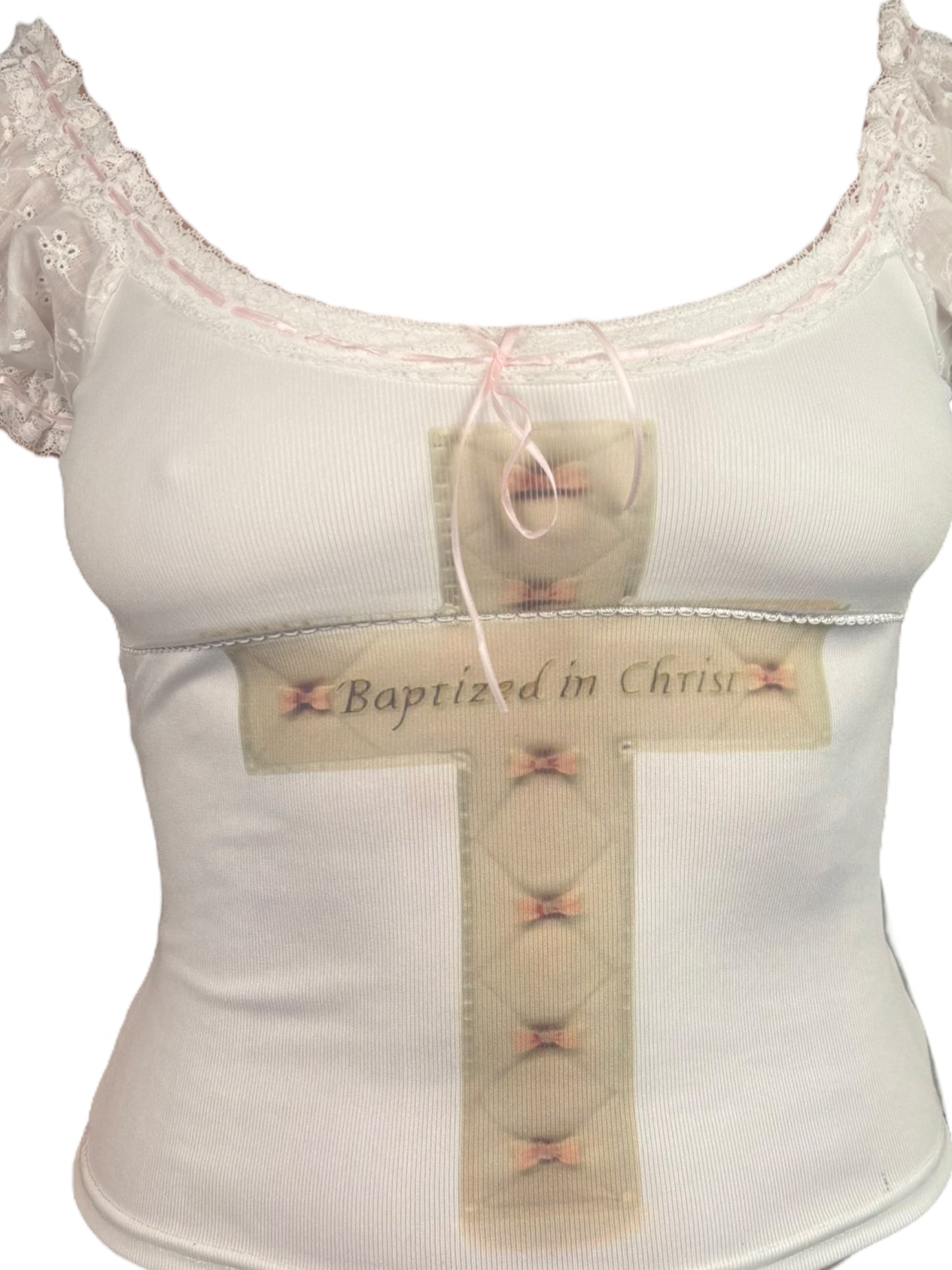 Baptized in Christ Lacy Babydoll Top - M/L
