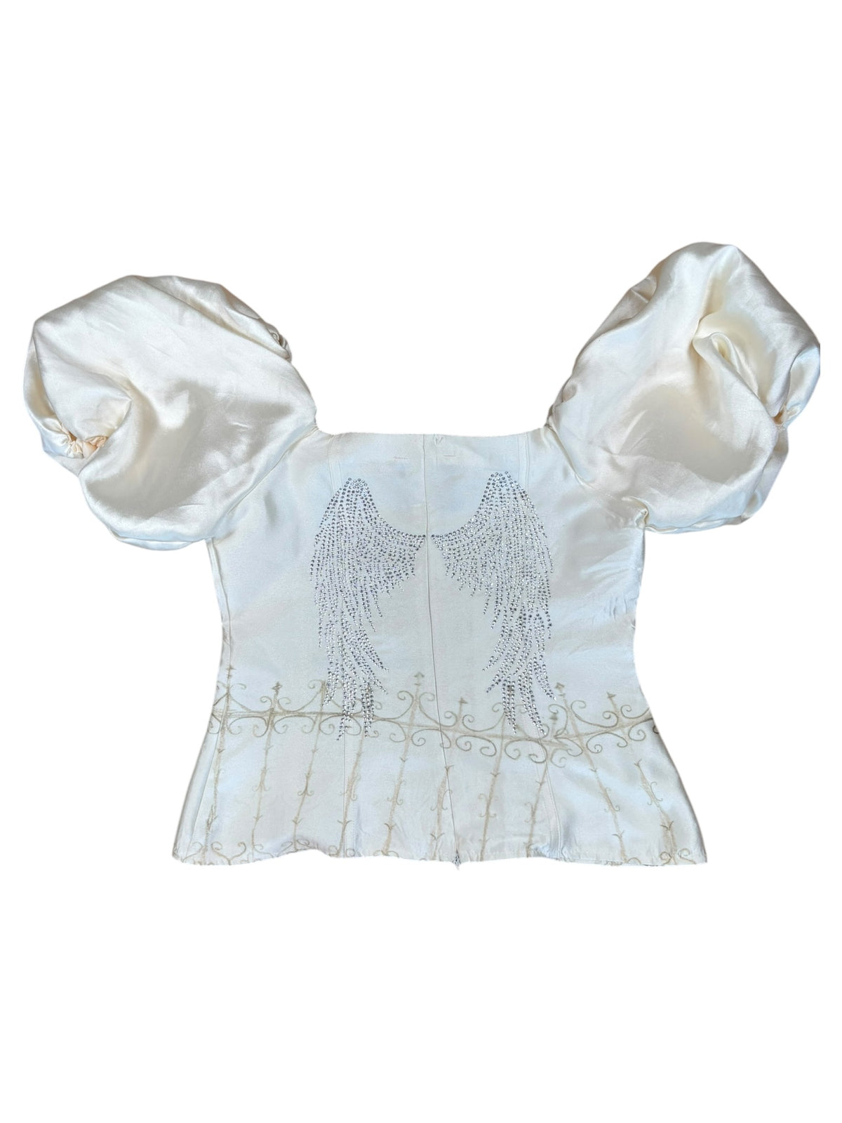 Innocence Ivory Puff Sleeve Blouse - XXS/XS