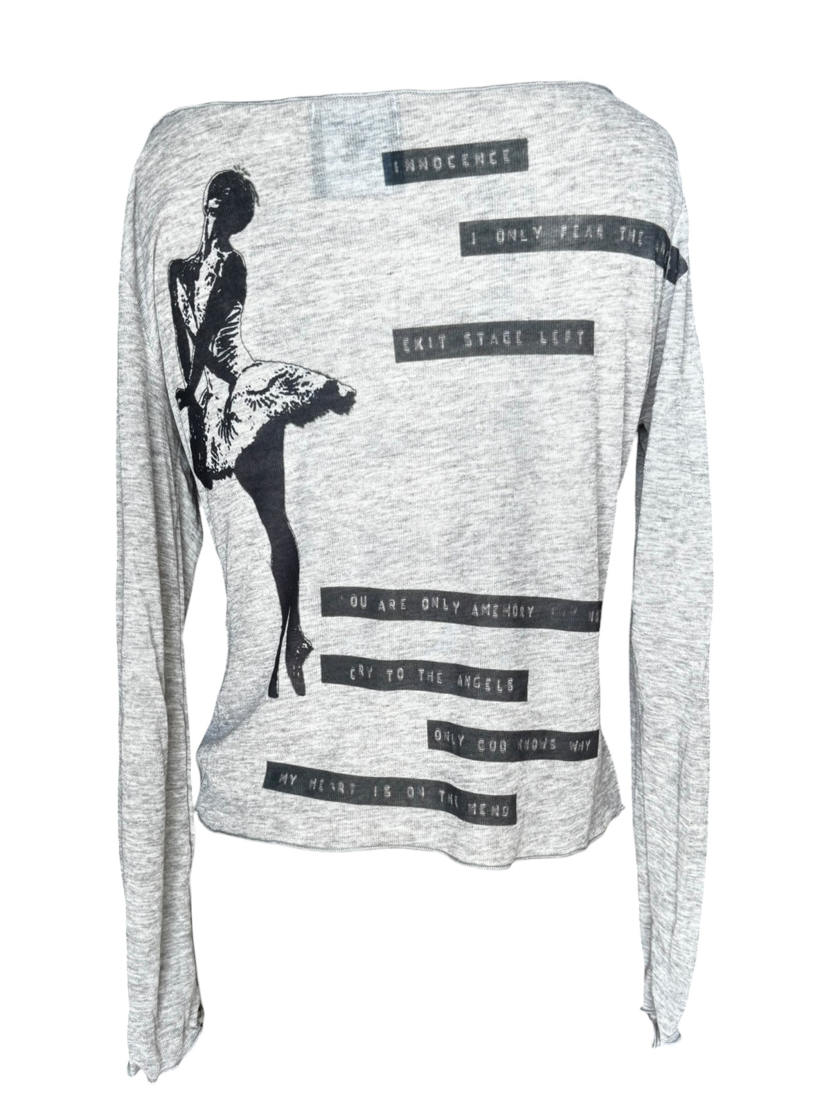 Ballerina's Bones Grey Longsleeves - L