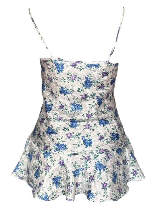 One Day I Will Grow Wings Blue Floral Dress - S/M