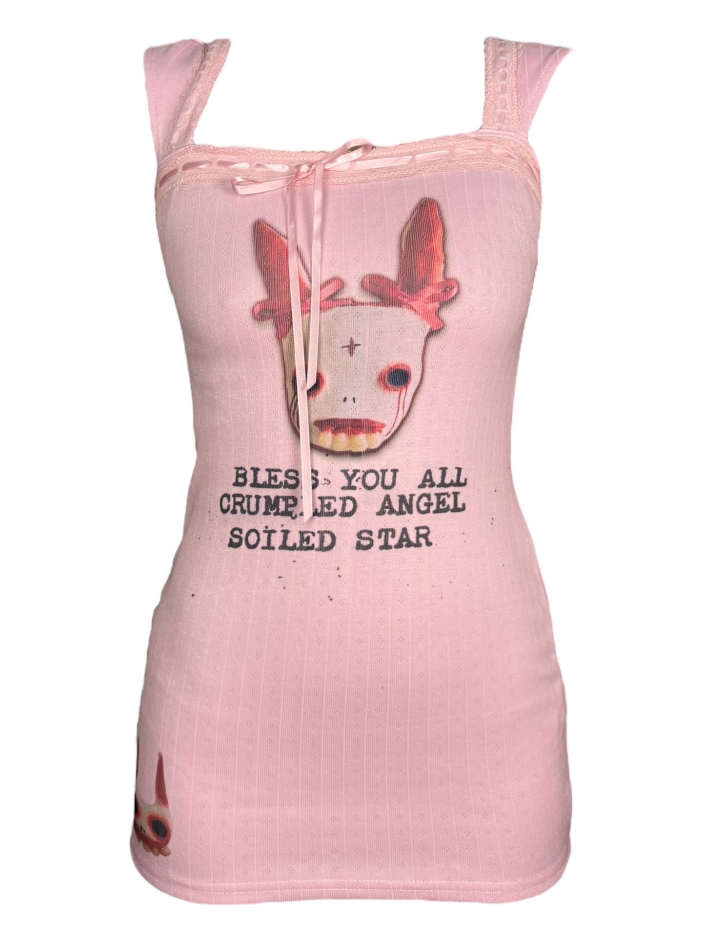 Sorrow's Witness Pink Mini Dress - XXS
