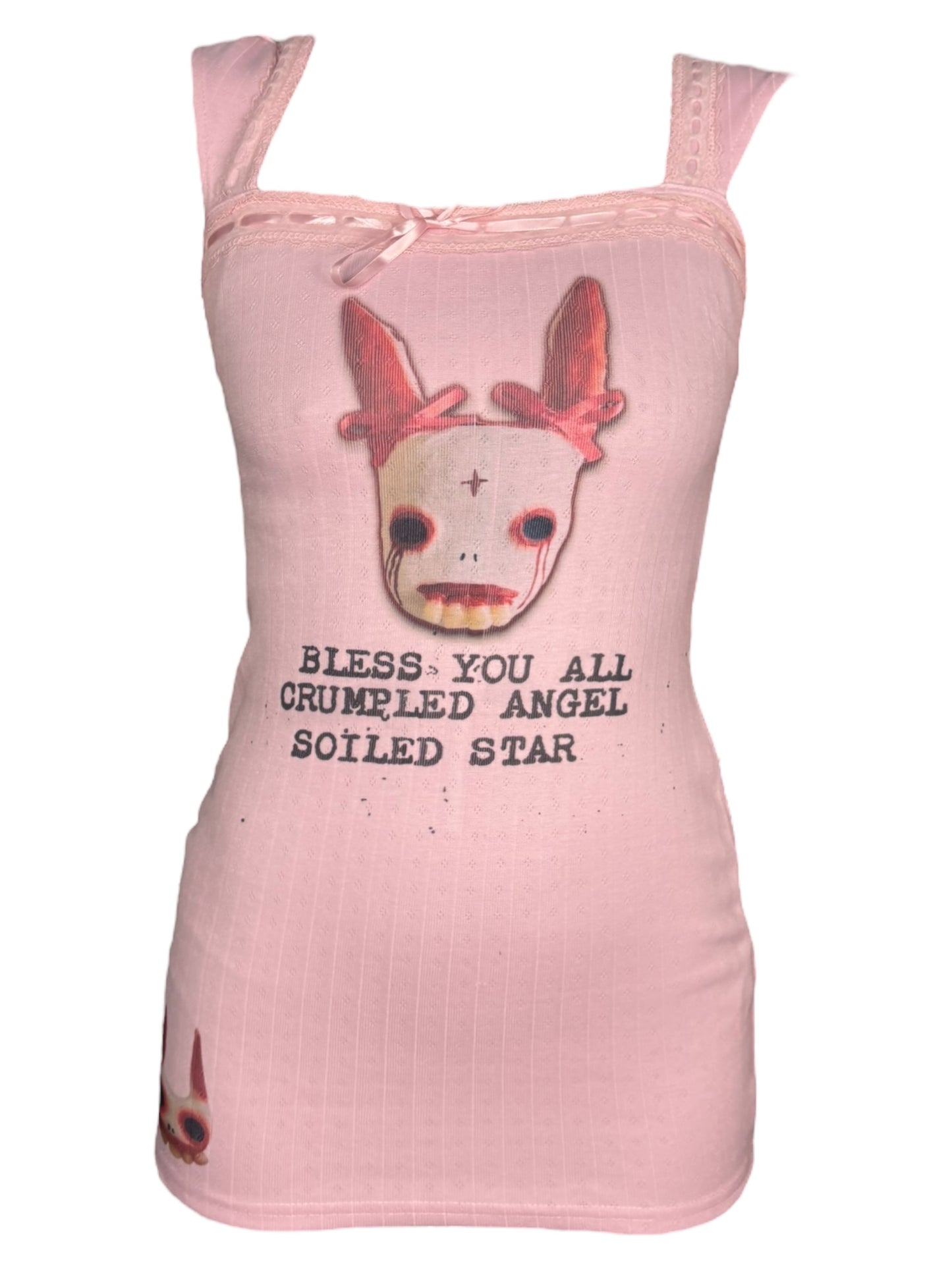 Sorrow's Witness Pink Mini Dress - XXS