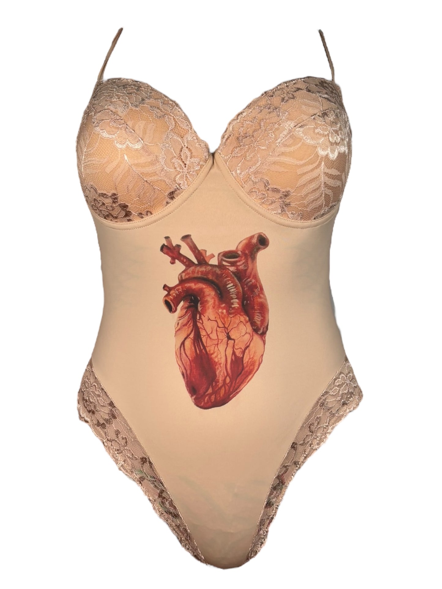 Angel's Bleeding Heart Tank Bodysuit - L/XL