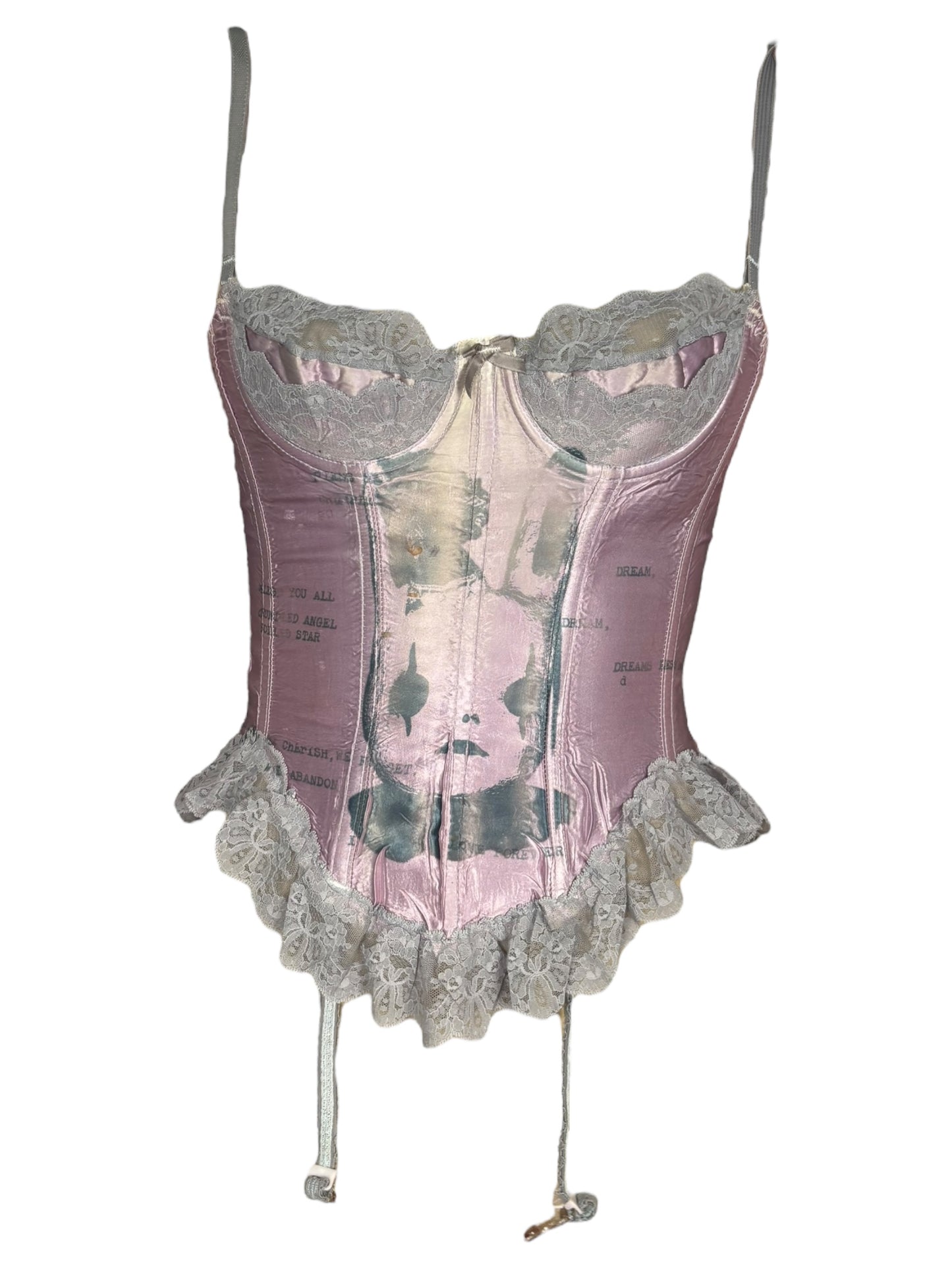 Pooka's Dream Lavender + Grey Corset - XXS