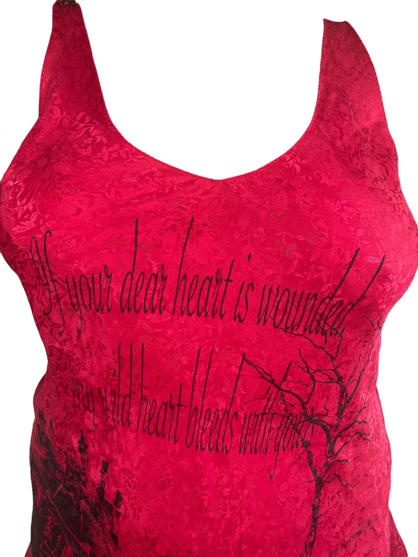 My Wild Heart Bleeds With You Pink Slip Dress - 3X/4X