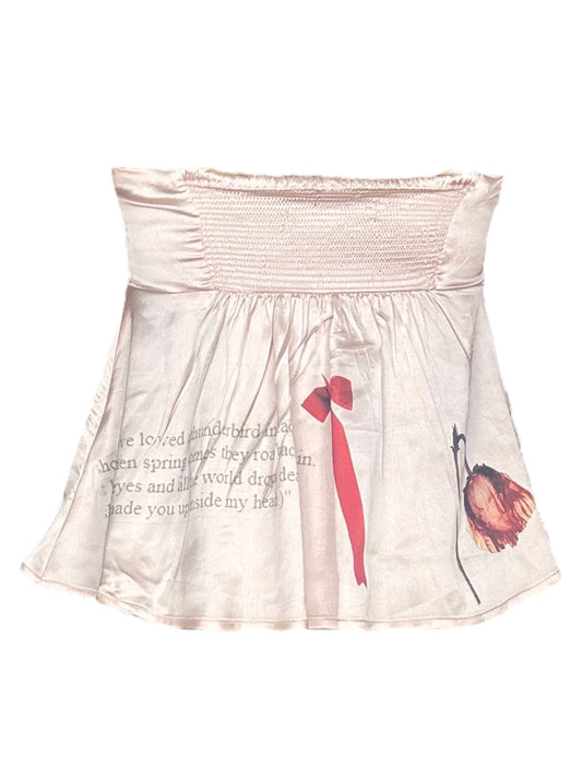 Mad Girl's Love Song Pink Flutter Blouse - M