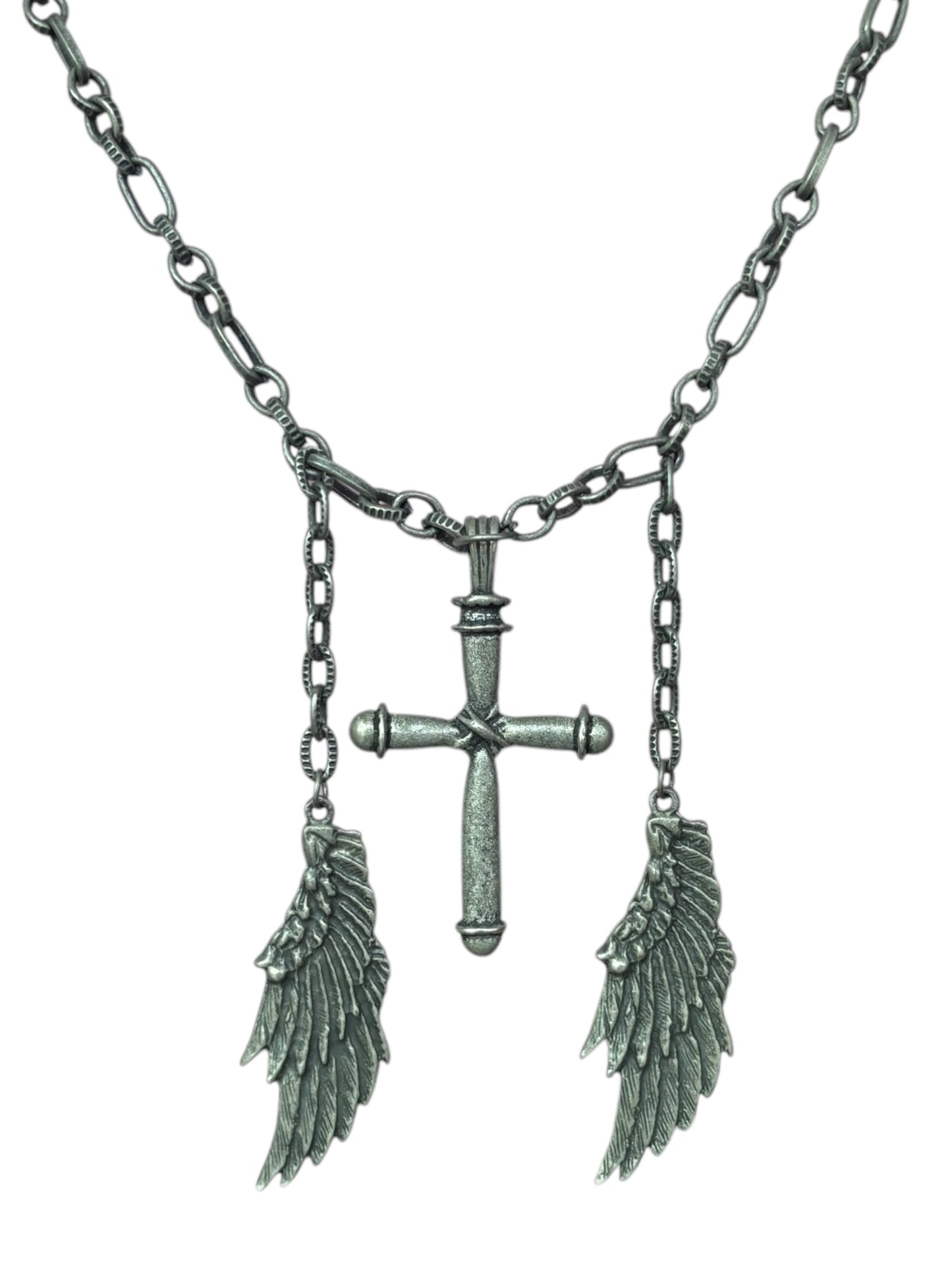 Fallen Angel Pewter Necklace
