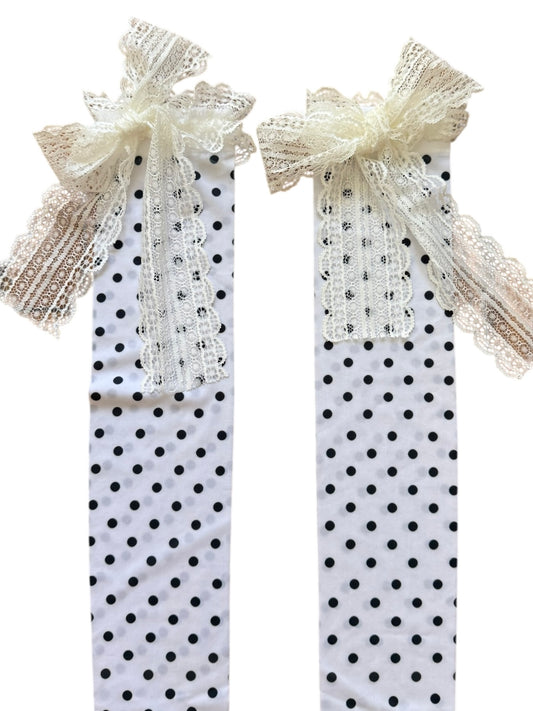 Polka Dot Frilly Stockings