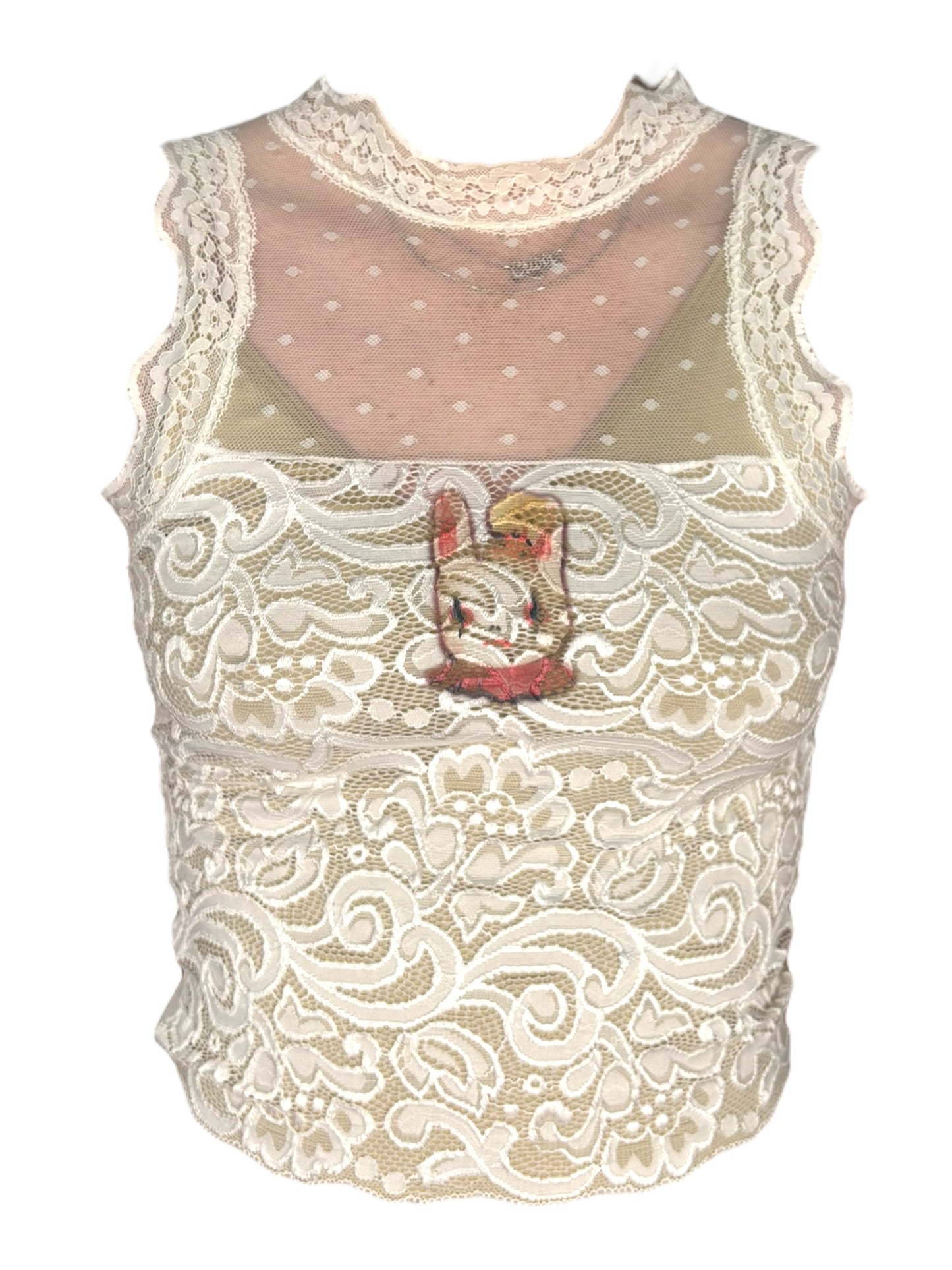 Orlando White Lace Tank - XS/S